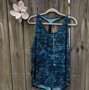 Old Navy Athletic Shirt Blue and Black Size XL